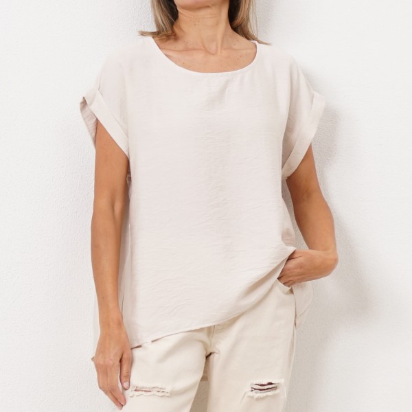 blusa em crepe