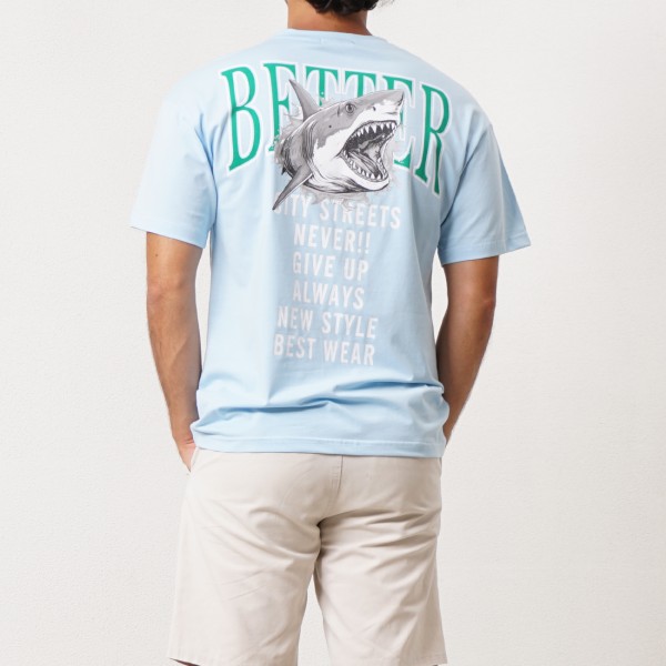 tshirt de algodão c/ estampas  
