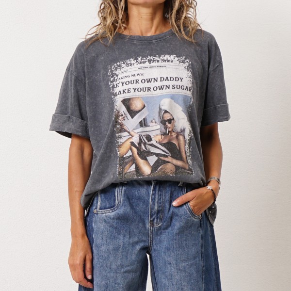 tshirt vintage c/ estampa