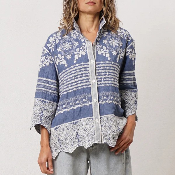 blusa bordada