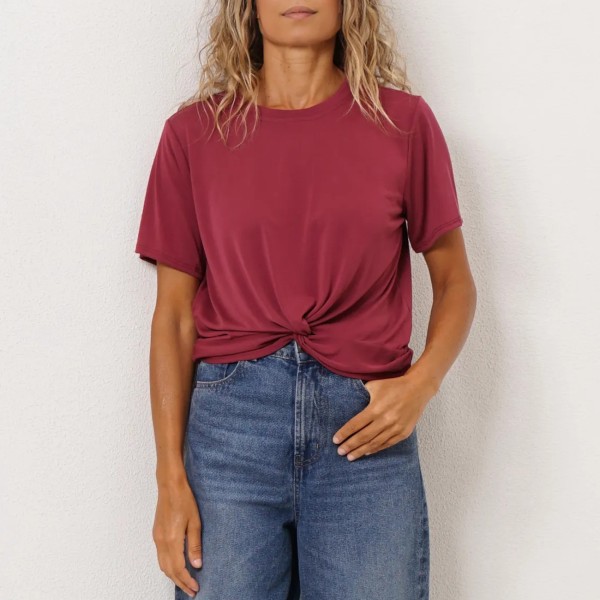 blusa c/nó em malha fria