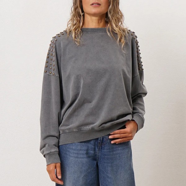 sweat vintage oversized c/ tachas