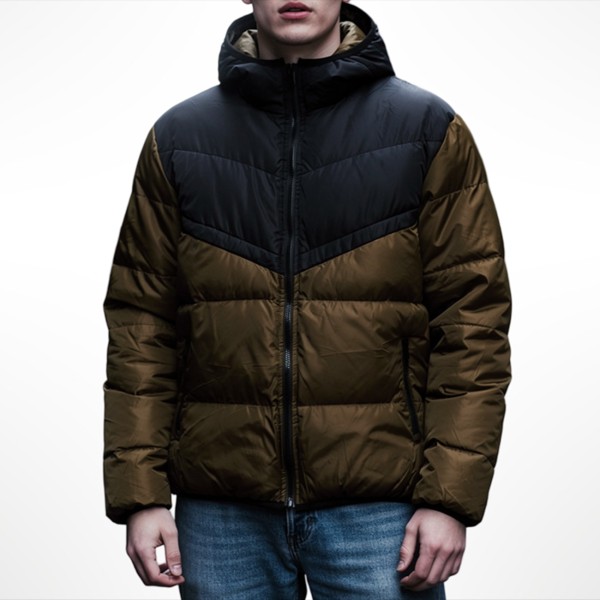 parka acolchoada c/ capuz (impermeável)