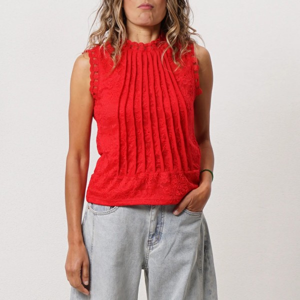 blusa de renda c/ forro