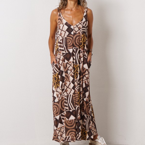 vestido evasé em malha fria