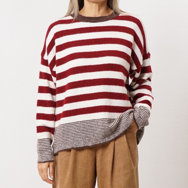 camisola de malha c/ lã (jacquard)