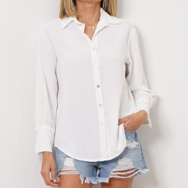 blusa em crepe c/ bordados