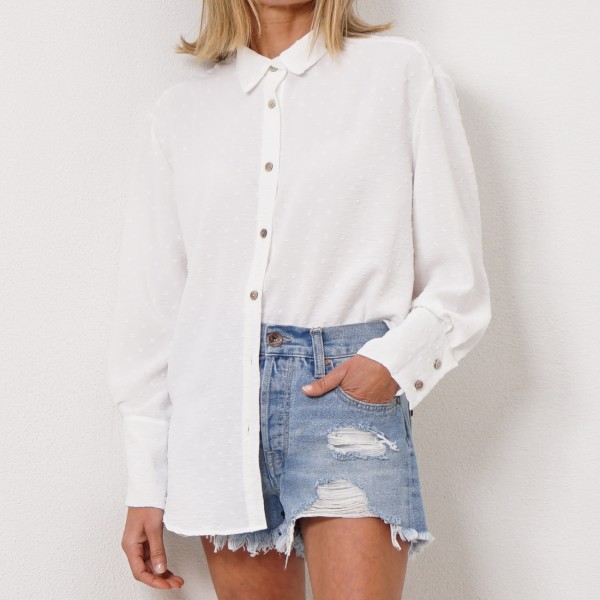 blusa em crepe c/ bordados