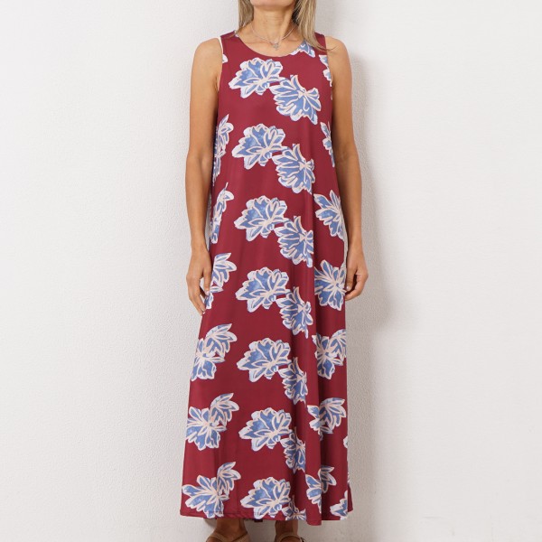 vestido estampado de malha fria