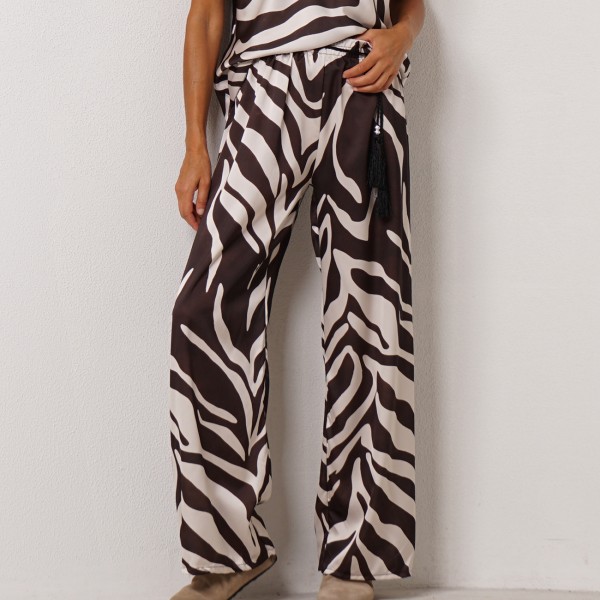 pantalona acetinada (animal print)