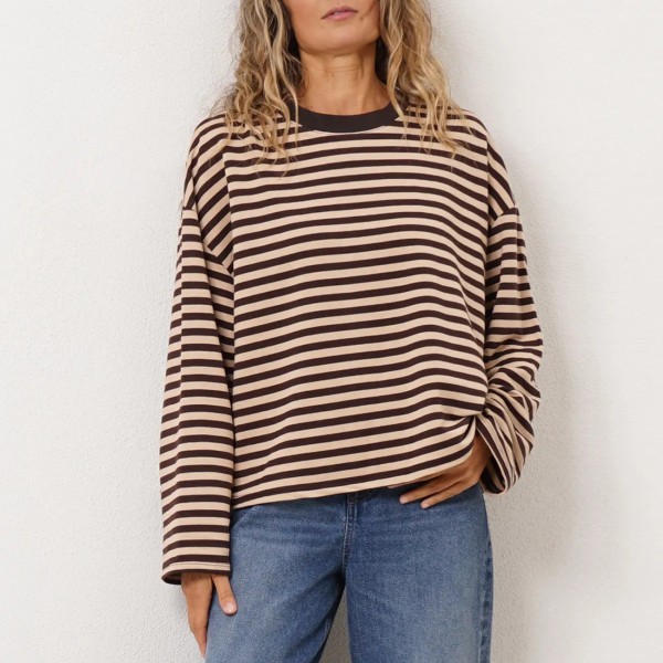 sweat de riscas (jacquard)