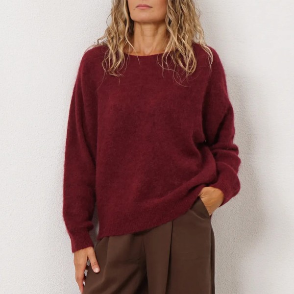 camisola em tricôt c/ lã merino (premmium)