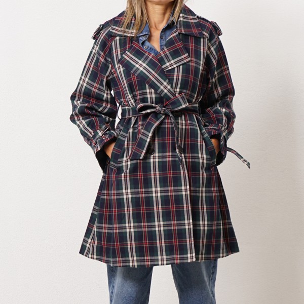 parka de xadrez forrada