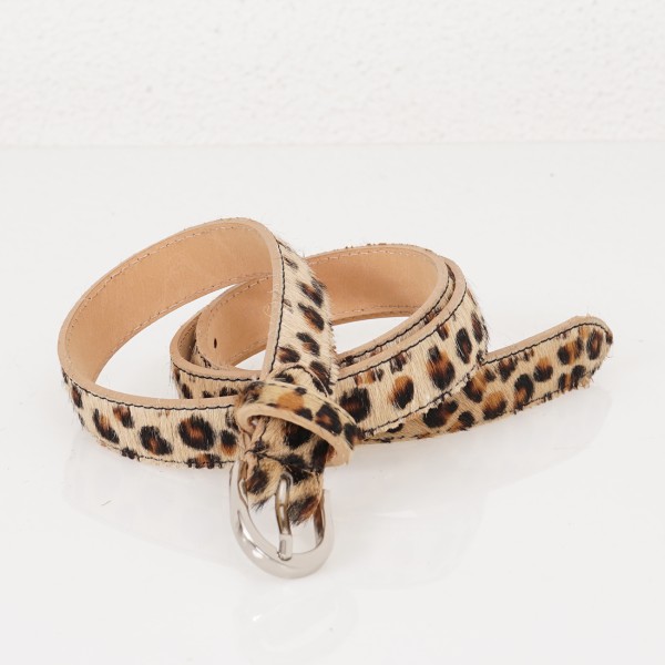 cinto em pele (animal print)