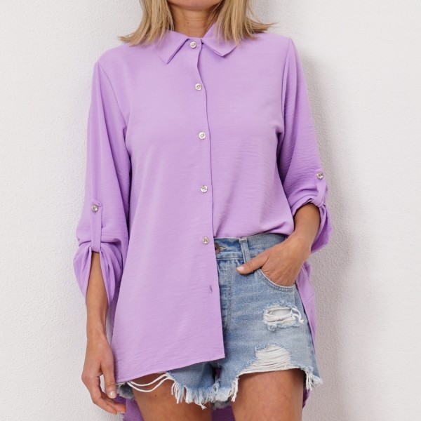 blusa/túnica em crepe