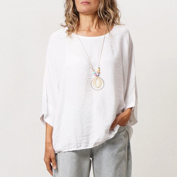blusa c/ aplicações de cetim 