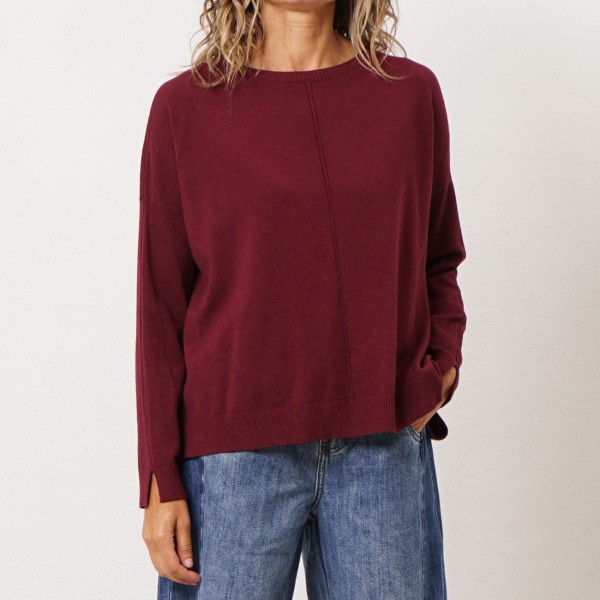 camisola de malha em tricôt (premium)