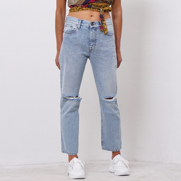 calça de ganga c/ rotos FILIPA