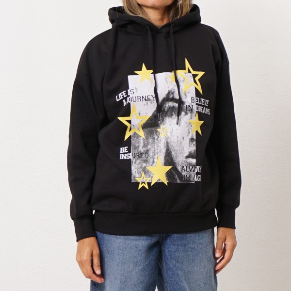hoodie c/ estampa