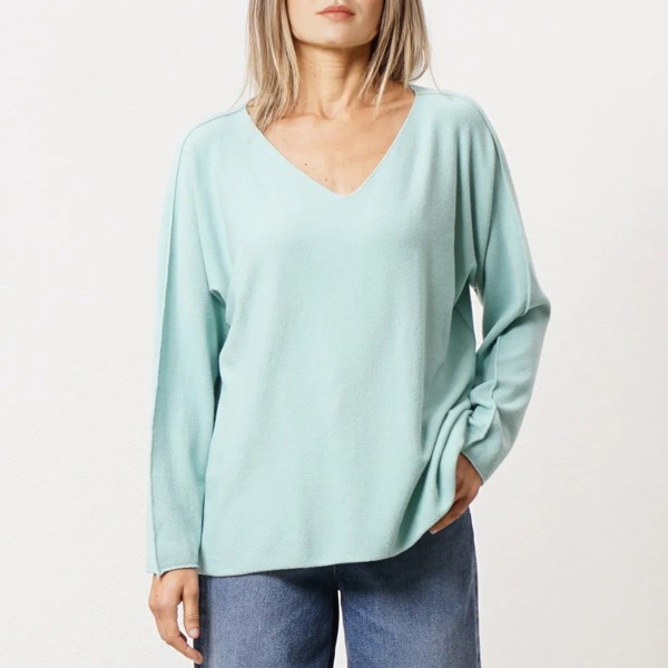 camisola em tricôt s/ costuras