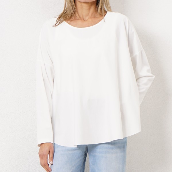 blusa de malha evasê (ponto Roma)