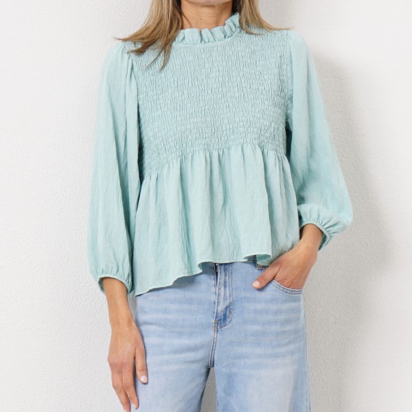 blusa c/ favos em viscose