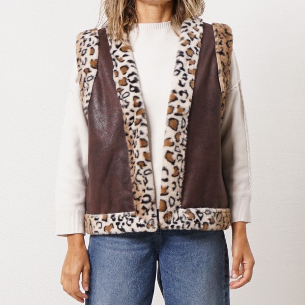 colete de pelo (animal print)