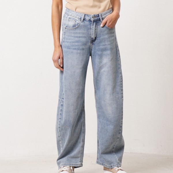 calça de balão em ganga vintage (premium)