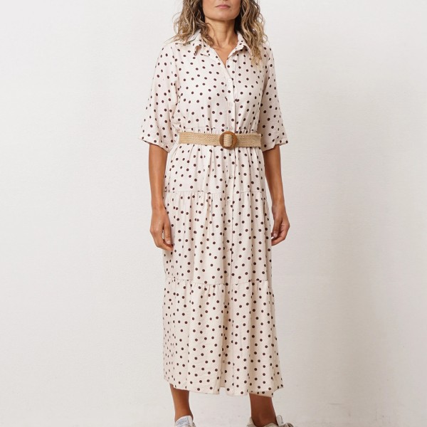 vestido/camiseiro c/ viscose