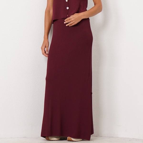 saia em tricôt (ponto arroz) 