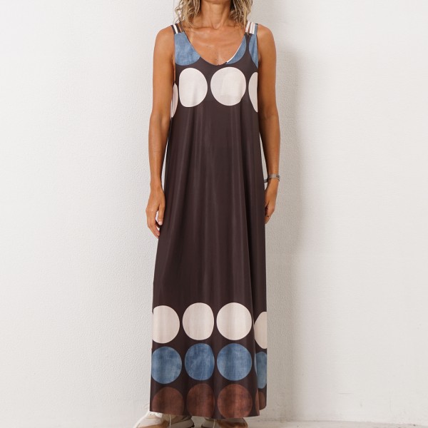 vestido evasé em malha fria