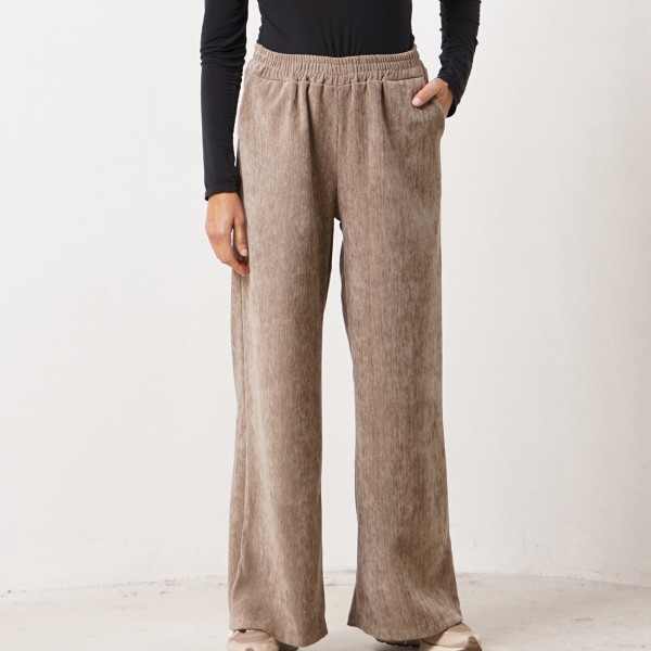 pantalonas em fazenda falso liso (aveludadas)