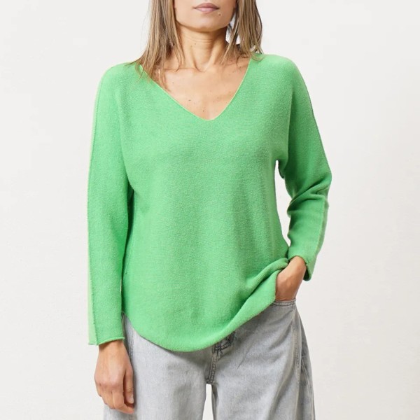 camisola de bico em tricôt