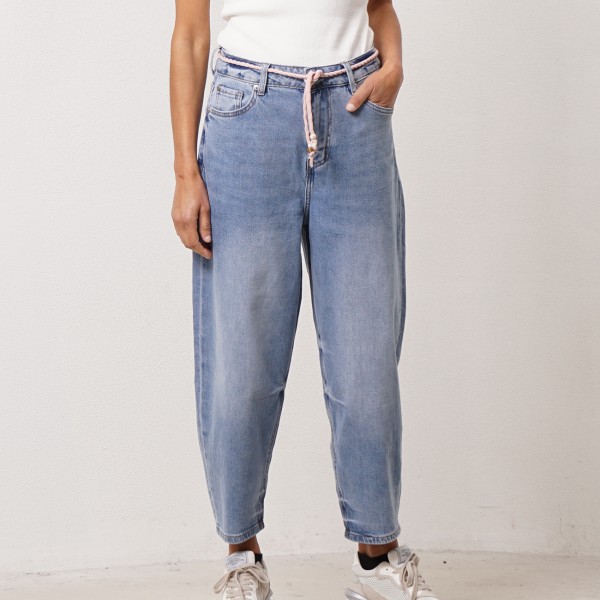 calça de balão em ganga vintage 