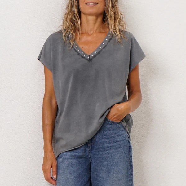 t-shirt vintage c/aplicação