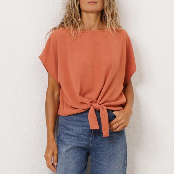blusa crepe c/nó no cós