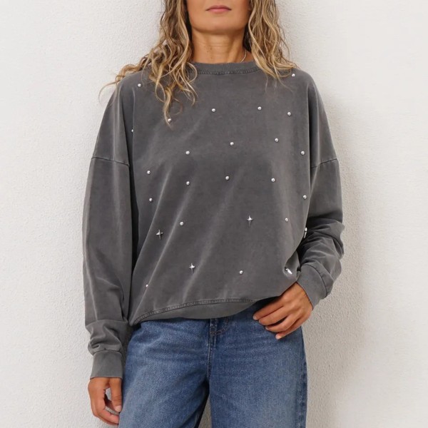 sweat vintage oversized c/ tachas