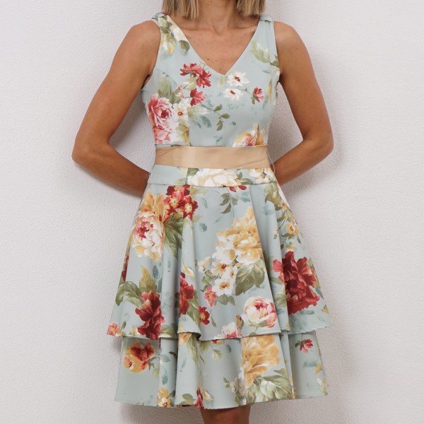 vestido com flores