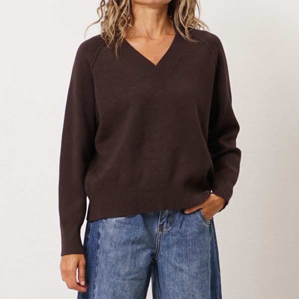 camisola de bico em tricôt (premium)