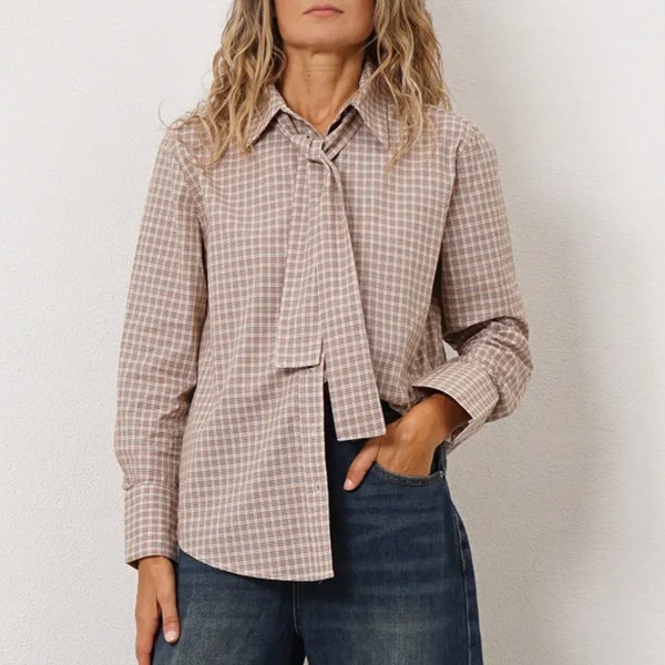 blusa c/ laço/gravata 