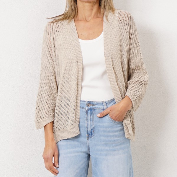 casaco em tricôt (ponto aberto)