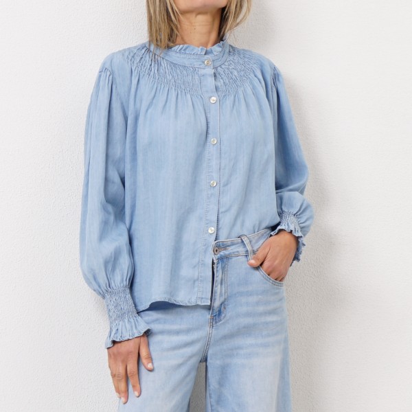 blusa de ganga c/ elásticos