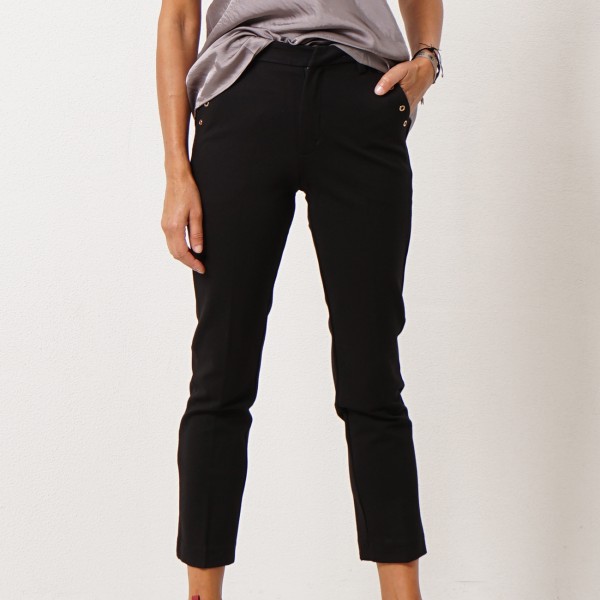 calça de fazenda c/ aplicações 