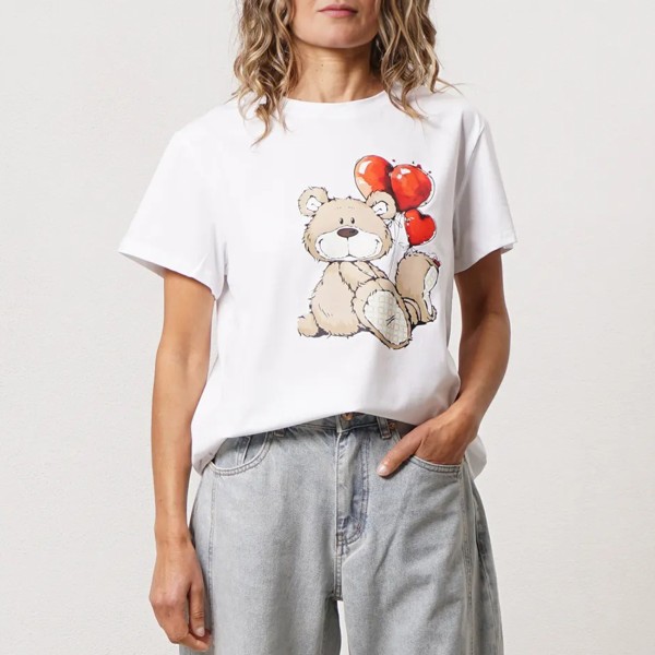 tshirt em algodão c/ estampa