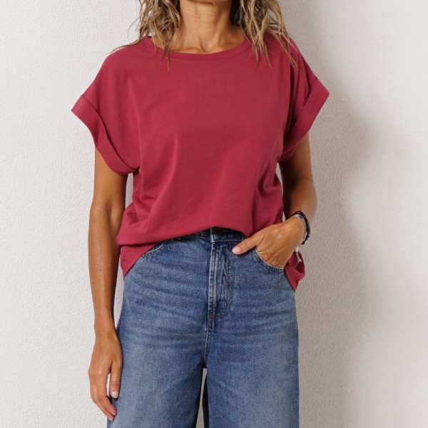 blusa algodão c/ folhos