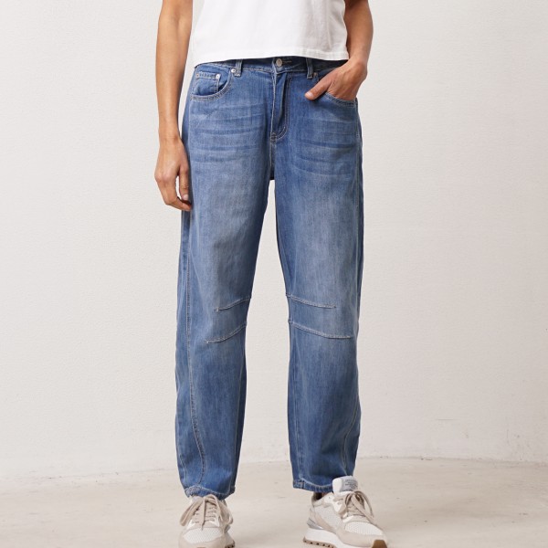 calça de balão em ganga vintage 