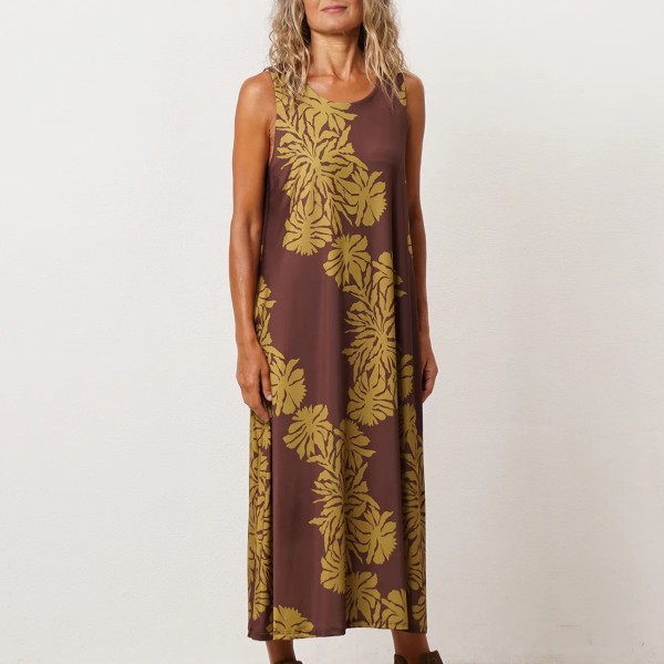 vestido estampado em malha fria