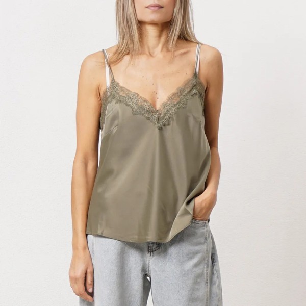 top acetinado c/ renda