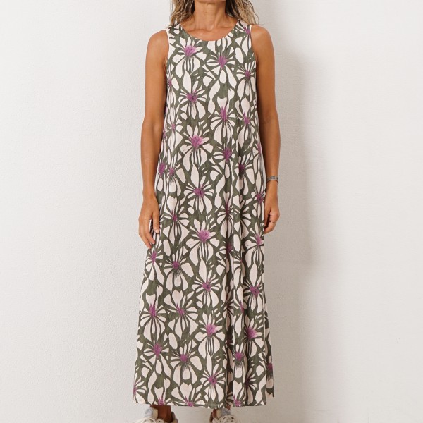 vestido evasé em malha fria