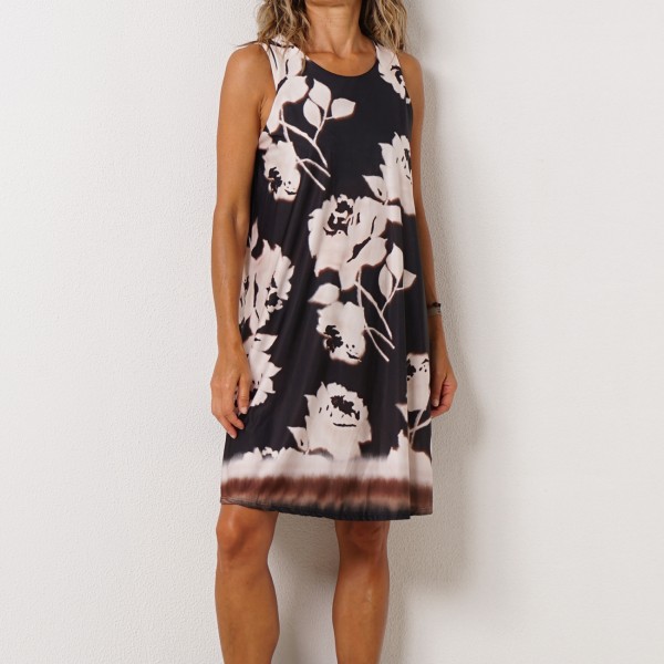 vestido evasé em malha fria